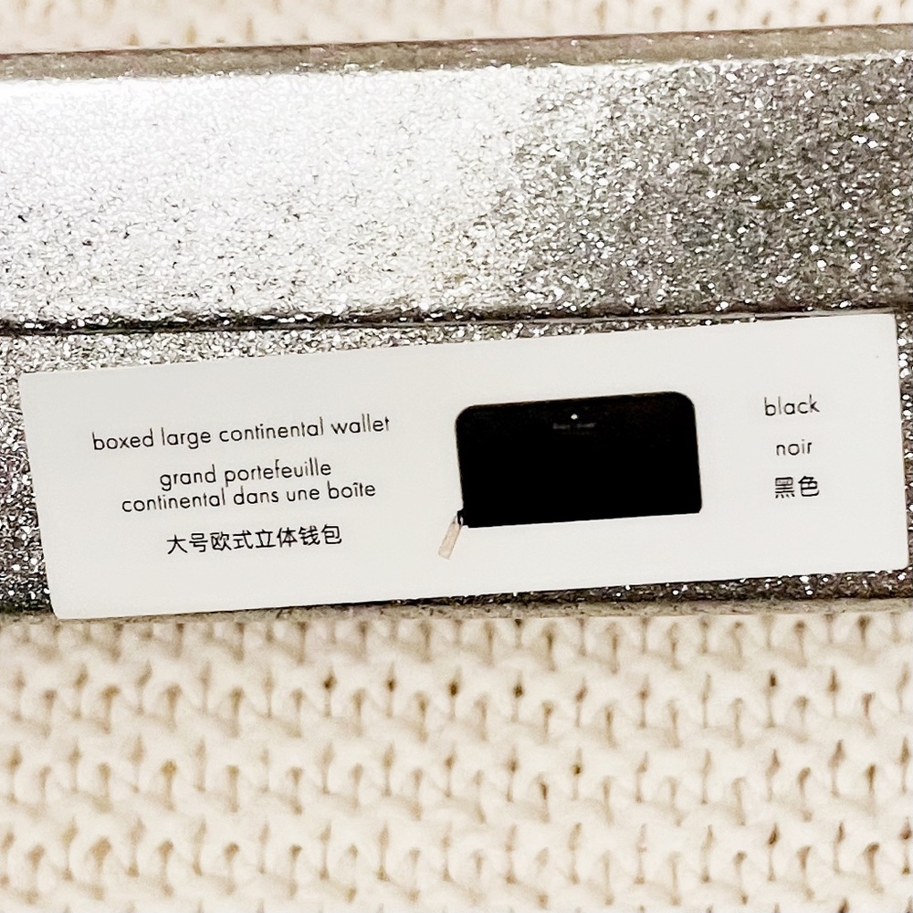 NEW Kate Spade Shimmy glitter large zip wallet - Picture 9 of 10